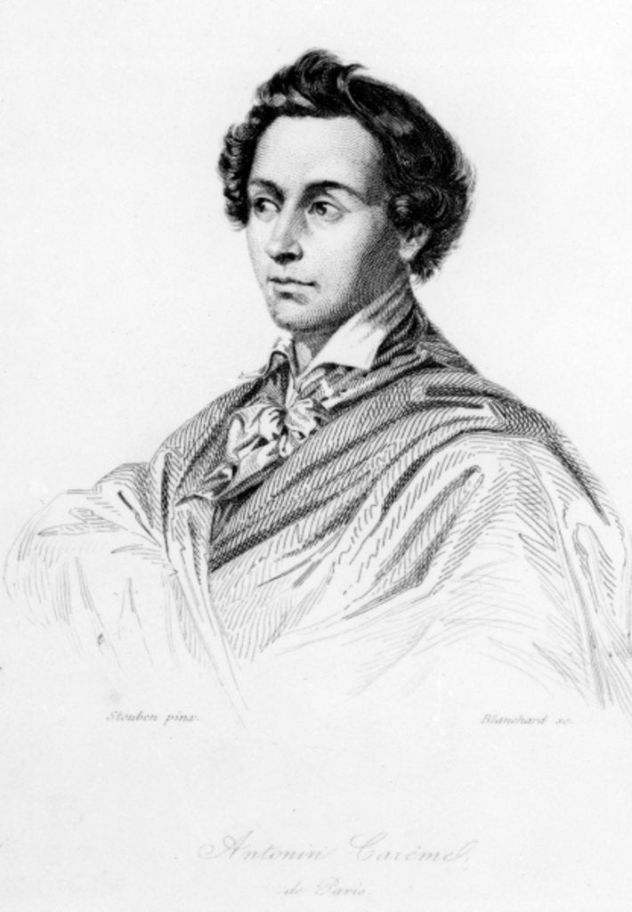 Detail of Marie-Antoine Careme by Charles Auguste Steuben