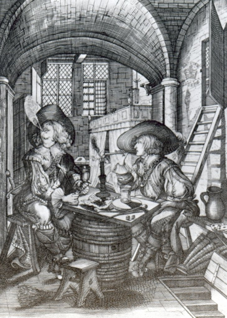 Detail of The Sucklington Faction, or Roaring Boyes, printed in 1641 by English School