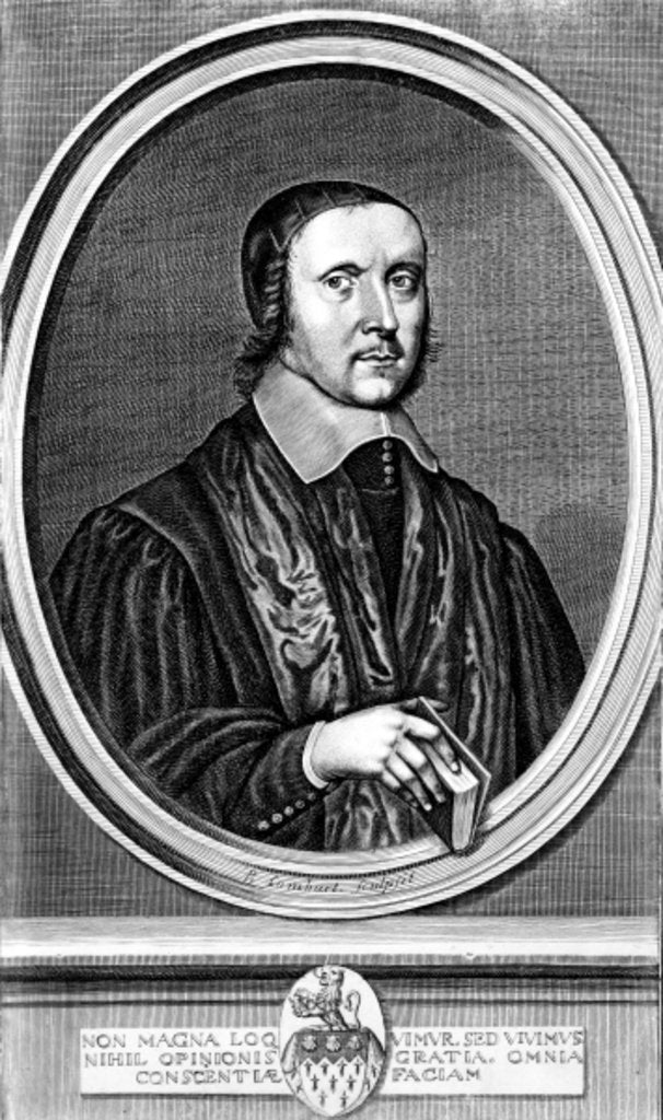 Detail of Jeremy Taylor, c.1660 by Pierre Lombard or Lombart