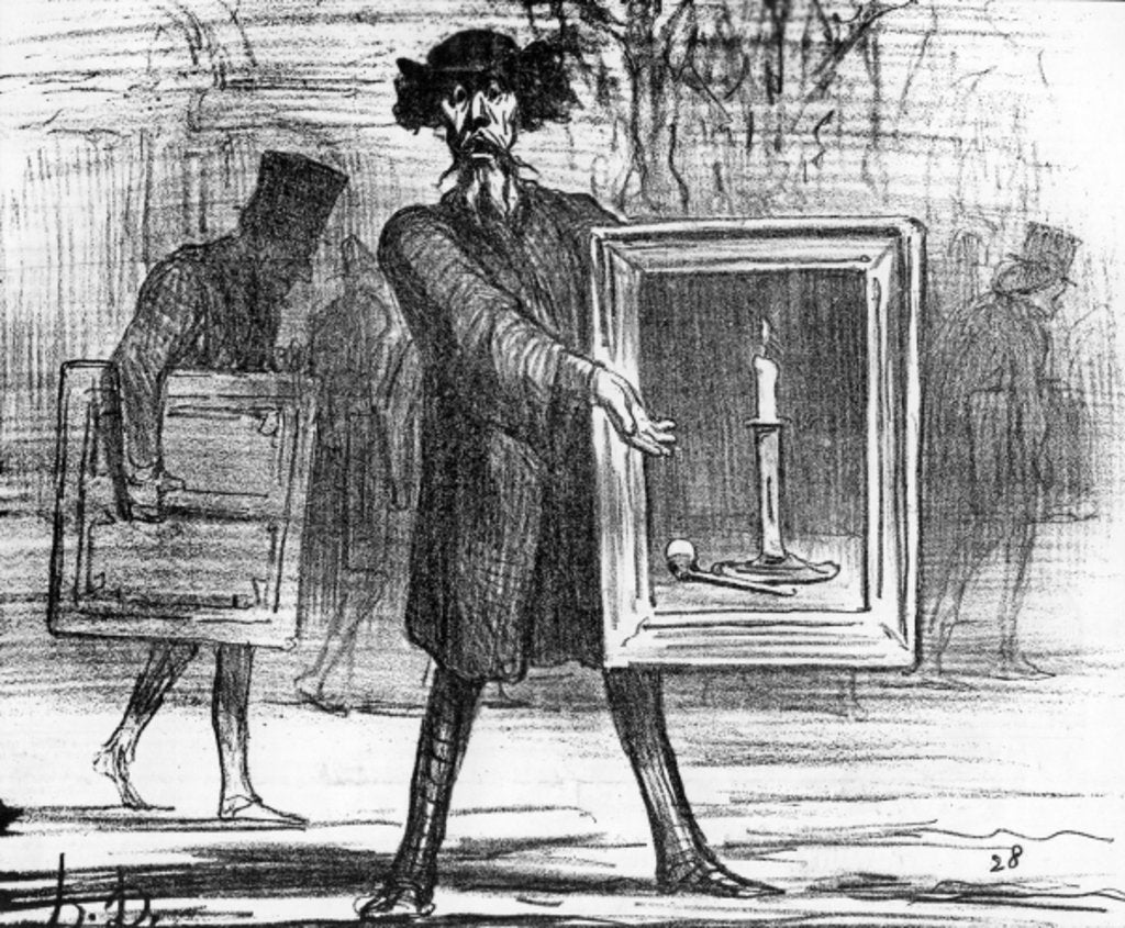 Detail of Ignoramuses.......they have refused this! by Honore Daumier