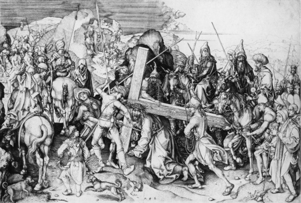 Detail of Christ bearing his cross, c.1475 by Martin Schongauer