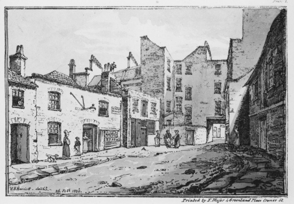 Detail of View of Cato Street, 1820 by William Henry Harriott