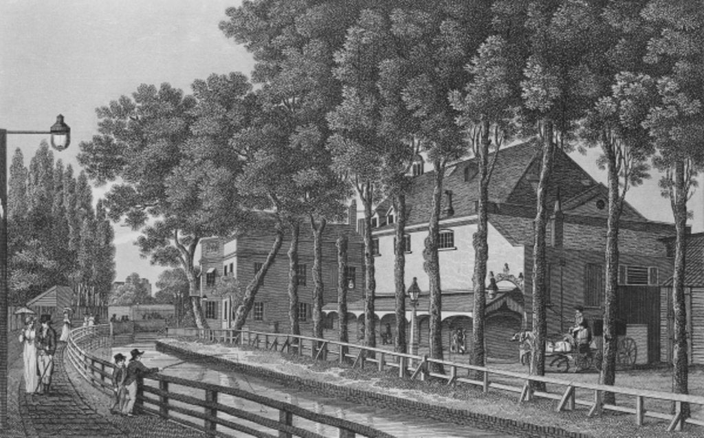 Detail of Aquatic Theatre, Sadler's Wells, 1813 by English School