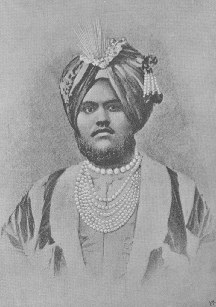 Detail of Maharaja Jagatjit Singh of Kapurthala by English photographer
