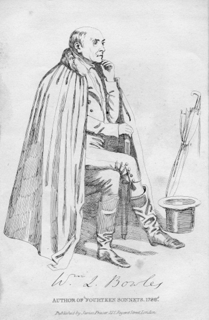 Detail of William Lisle Bowles, c.1835 by Daniel (1806-70) Maclise