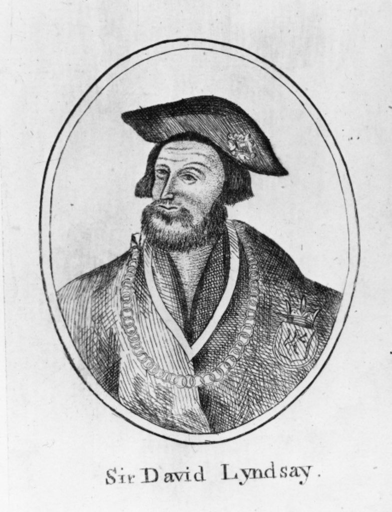 Detail of Sir David Lyndsay of the Mount, 1634 by English School