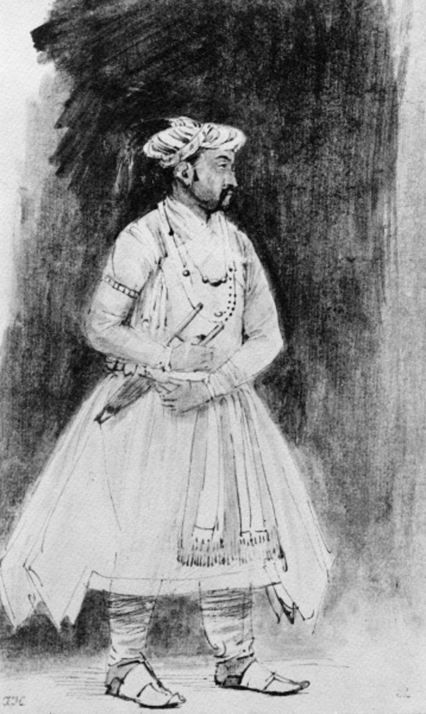 Detail of A Mughal Nobleman, c.1659 by Rembrandt Harmensz. van Rijn