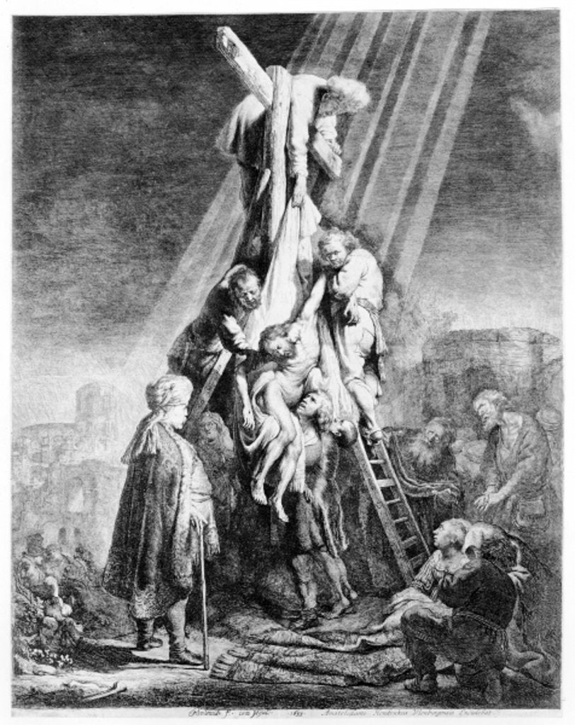 Detail of The Deposition, 1633 by Rembrandt Harmensz. van Rijn