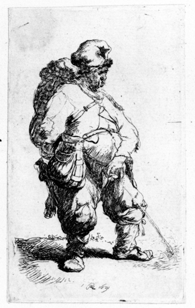 Detail of A man urinating, 1631 by Rembrandt Harmensz. van Rijn