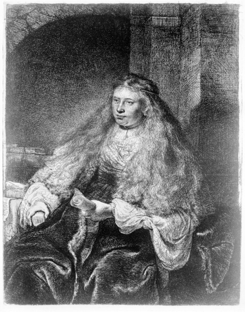 Detail of The Great Jewish Bride, 1635 by Rembrandt Harmensz. van Rijn