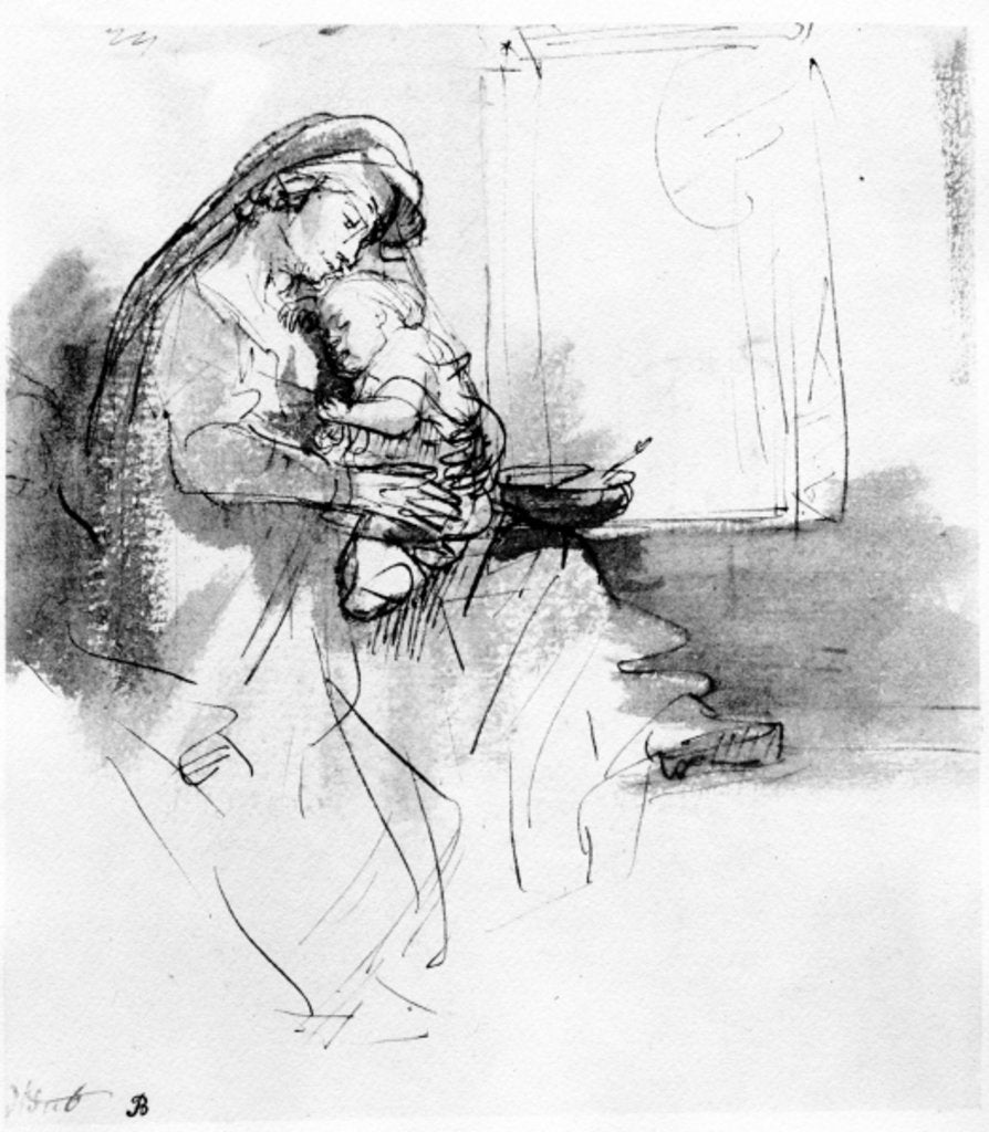 Detail of Mother and Child, c.1638 by Gerbrandt van den Eeckhout