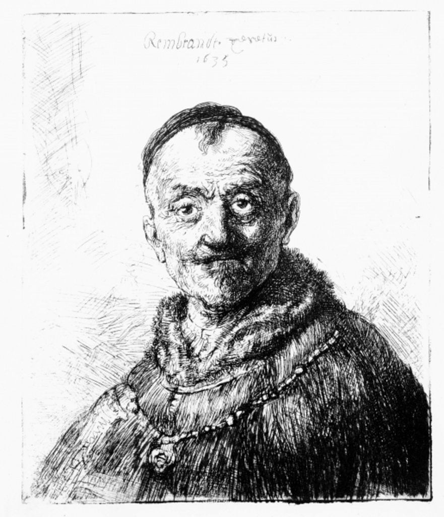 Detail of An Oriental Head, 1635 by Rembrandt Harmensz. van Rijn