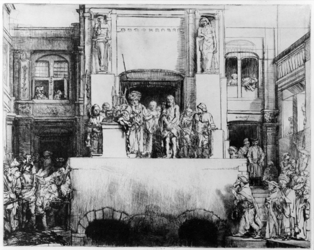 Detail of Christ Presented to the People, 1655 by Rembrandt Harmensz. van Rijn