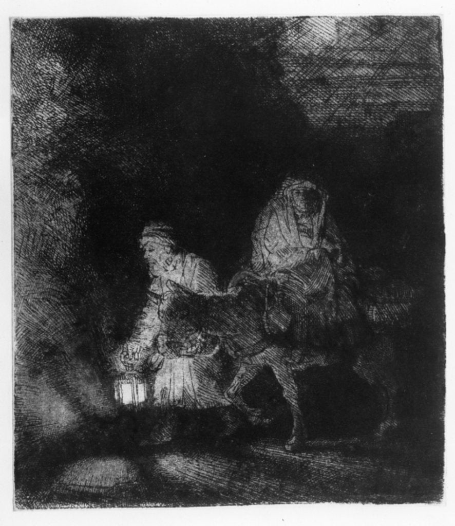 Detail of The Flight into Egypt, 1651 by Rembrandt Harmensz. van Rijn