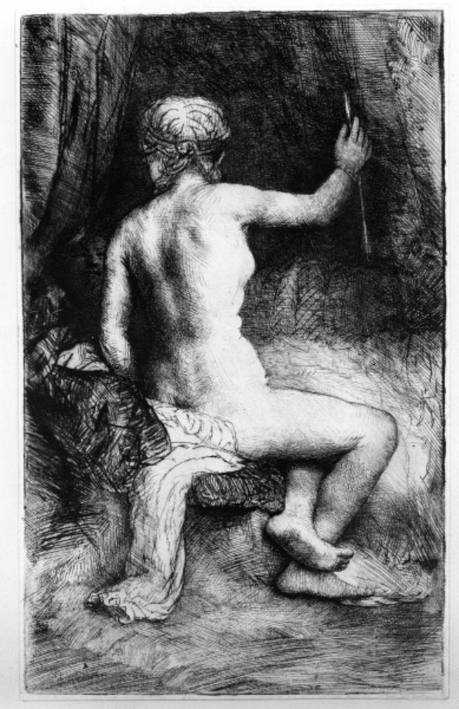 Detail of The Woman with the Arrow, 1661 by Rembrandt Harmensz. van Rijn