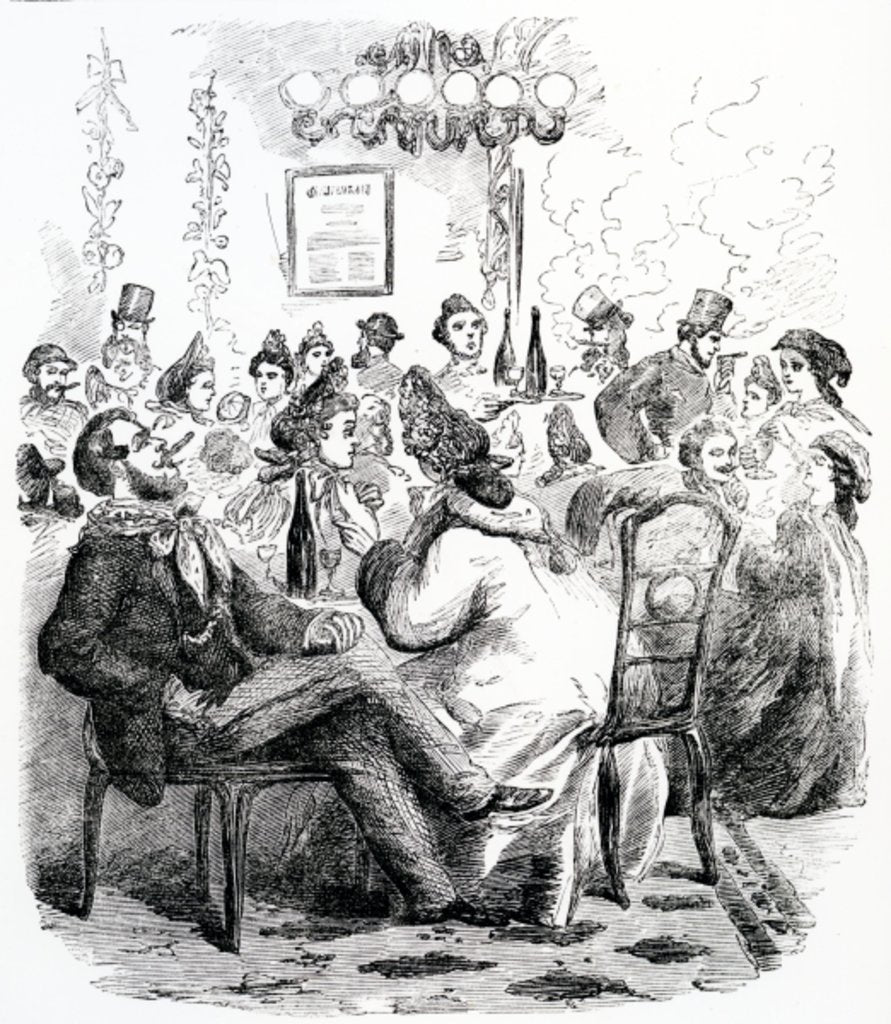 Detail of A Night-House in The Haymarket by English School