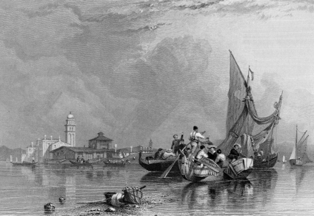 Detail of Murano by William Clarkson Stanfield