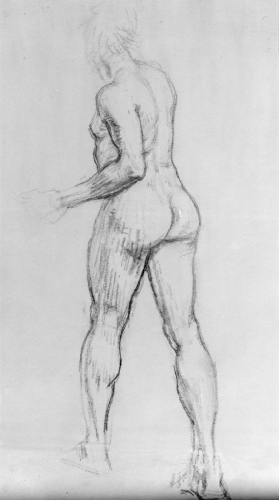 Detail of Study of a nude woman, 1915 by Isaac Rosenberg