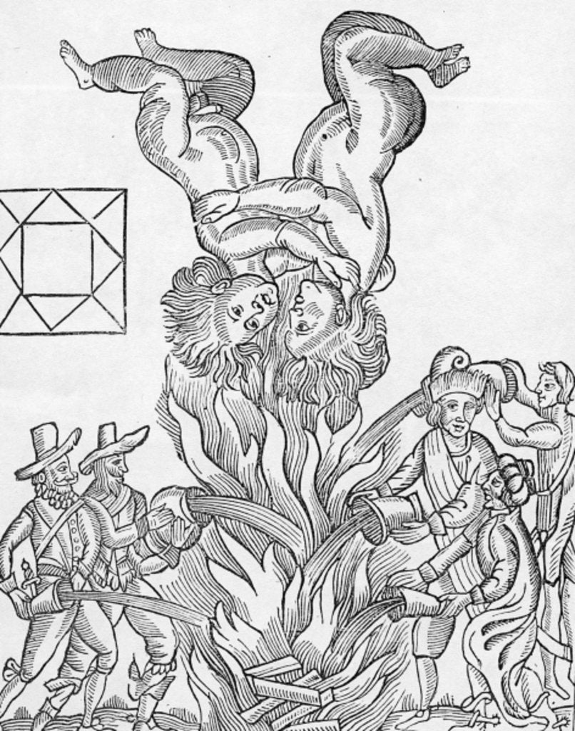 Detail of Facsmilie of the Astrological Hieroglyphic forecasting the Great Fire of London by William (after) Lilly