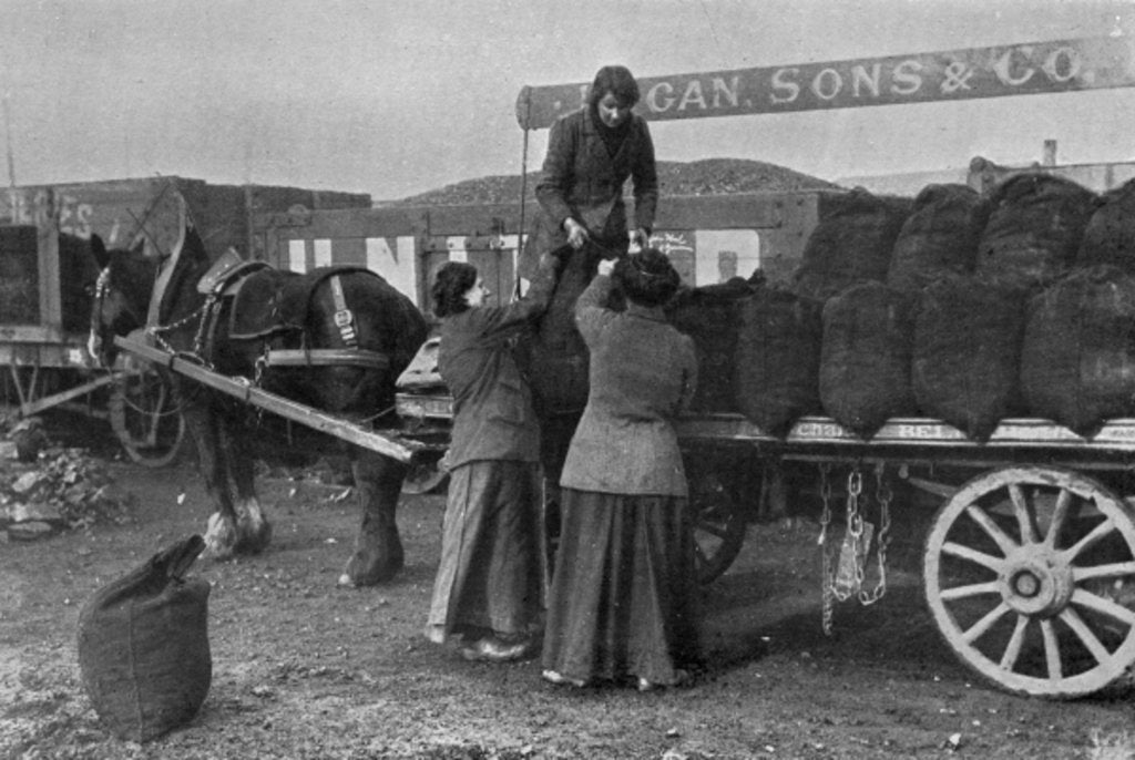 Detail of Women as Coal Workers, War Office photographs, 1916 by English Photographer