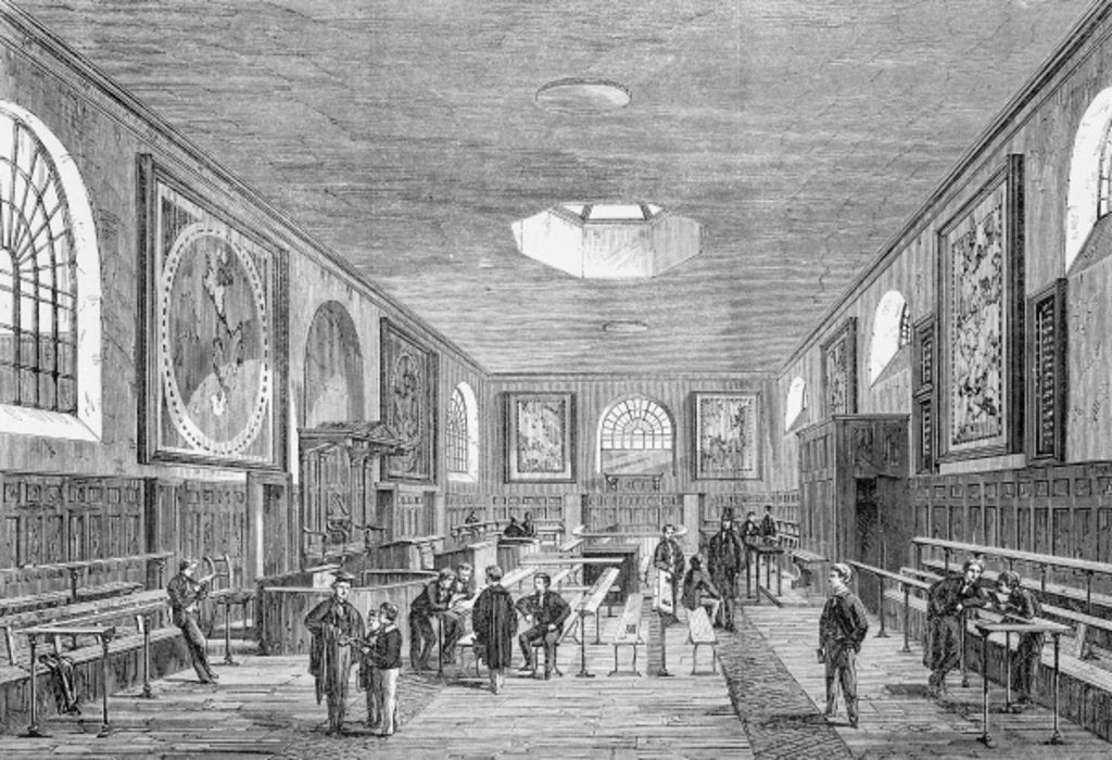 Detail of A Charterhouse Schoolroom by English School