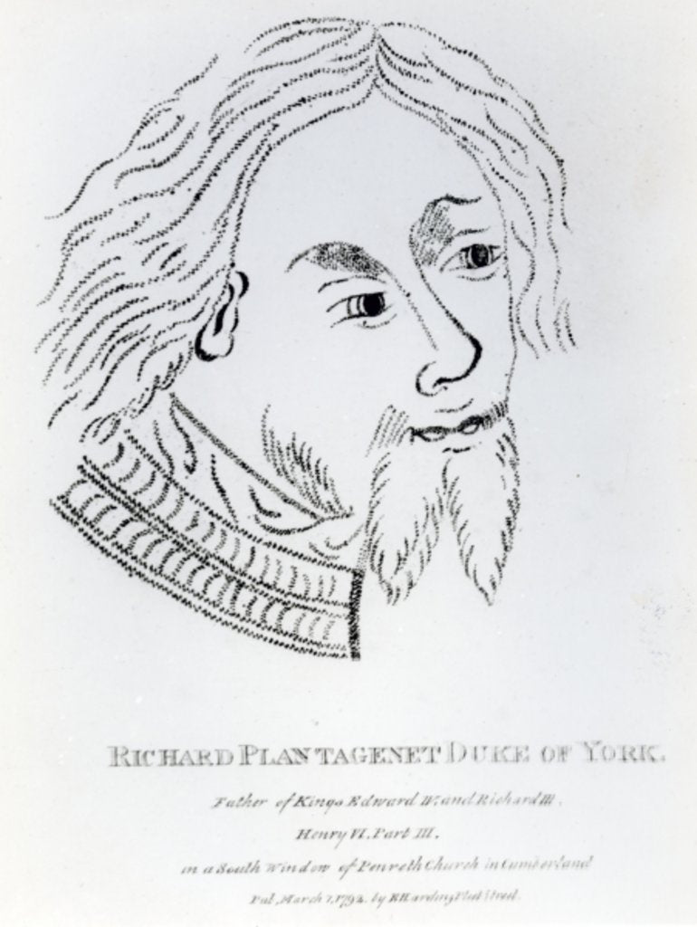 Detail of Richard of York, 3rd Duke of York, published in 1792 by English School
