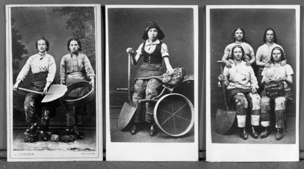 Detail of Wigan pit girls by English Photographer