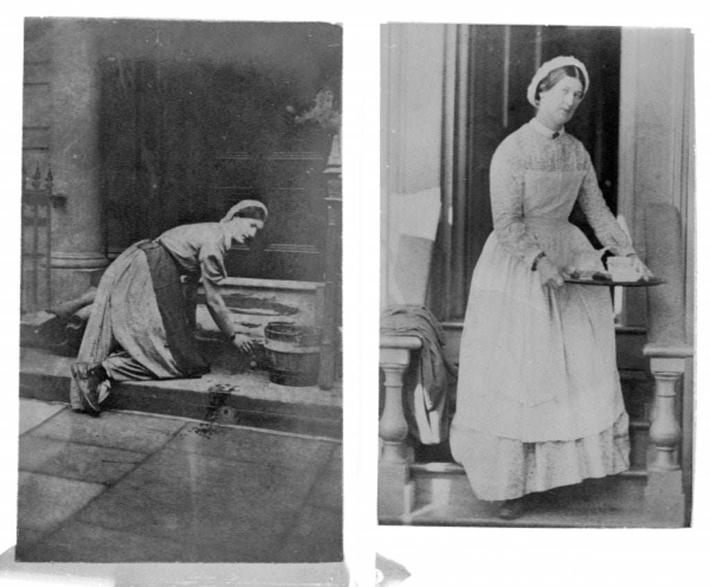 Detail of Household maid by English Photographer