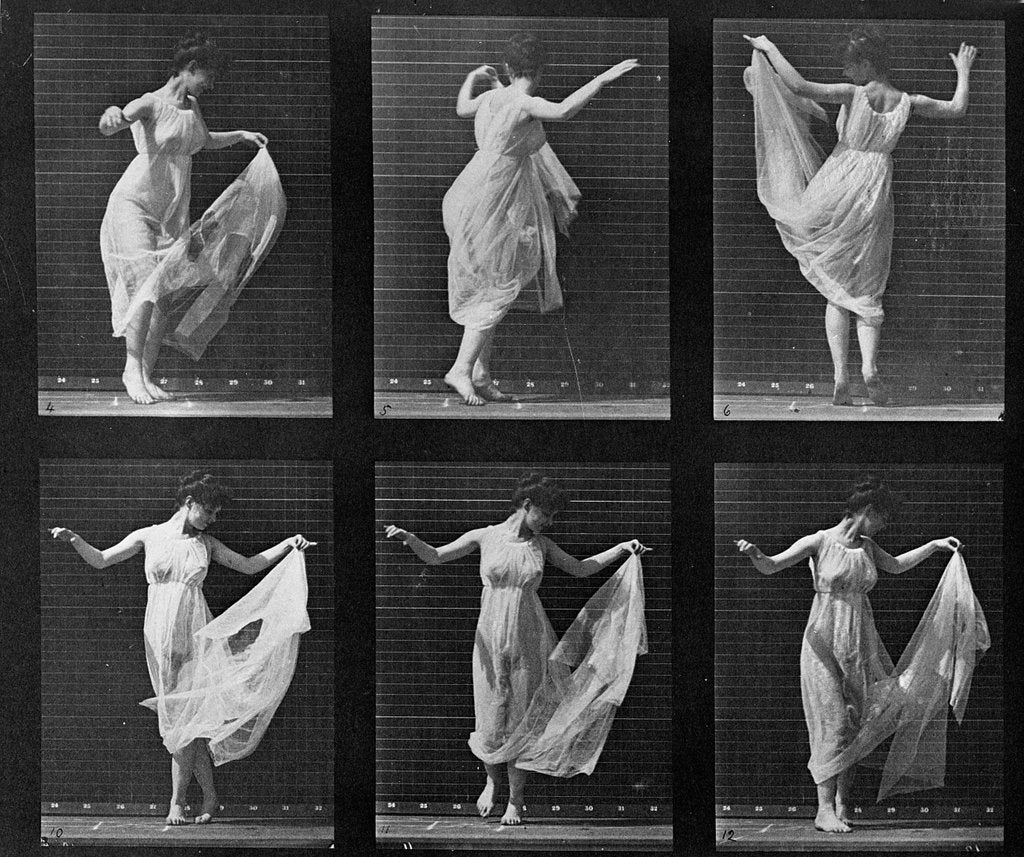 Detail of ancing Woma by Eadweard Muybridge
