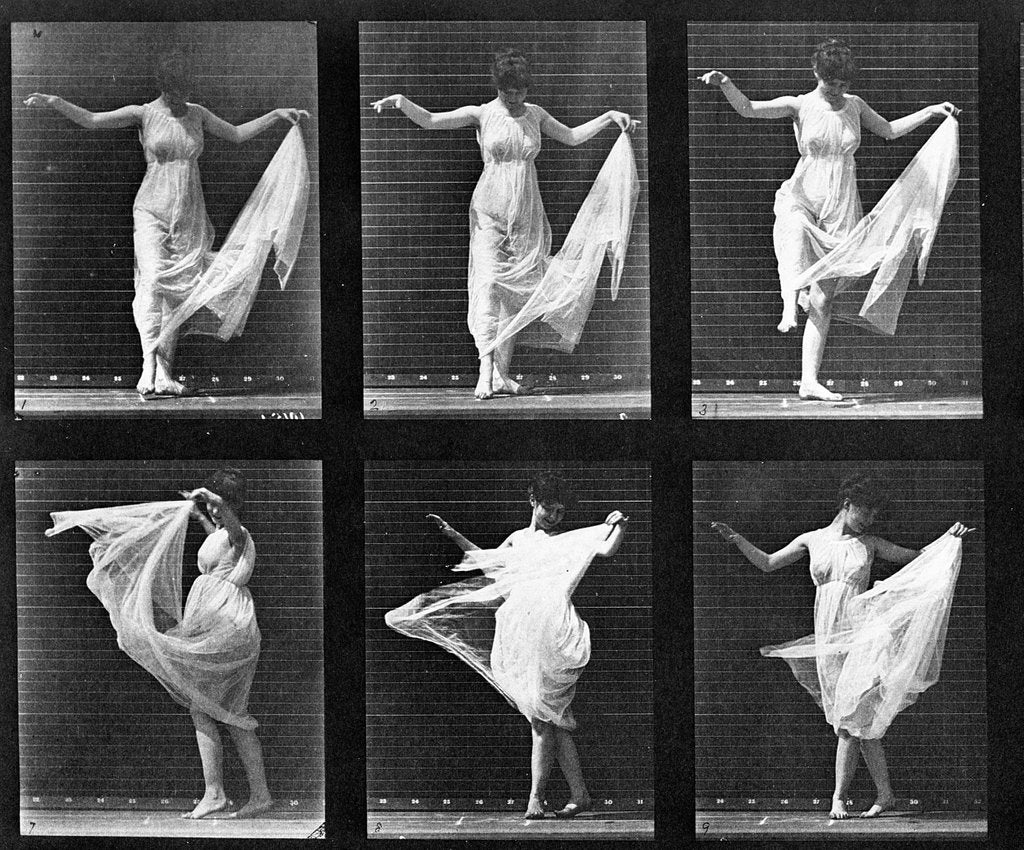Detail of ancing Woma by Eadweard Muybridge