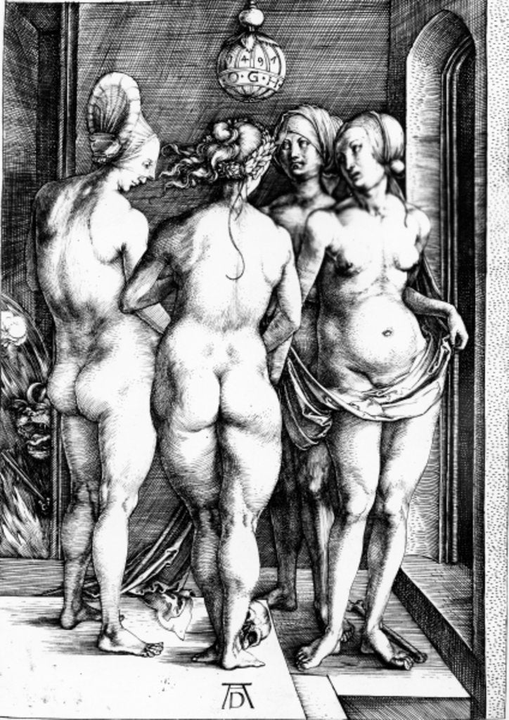 Detail of The Four Witches, 1497 by Albrecht Dürer or Duerer