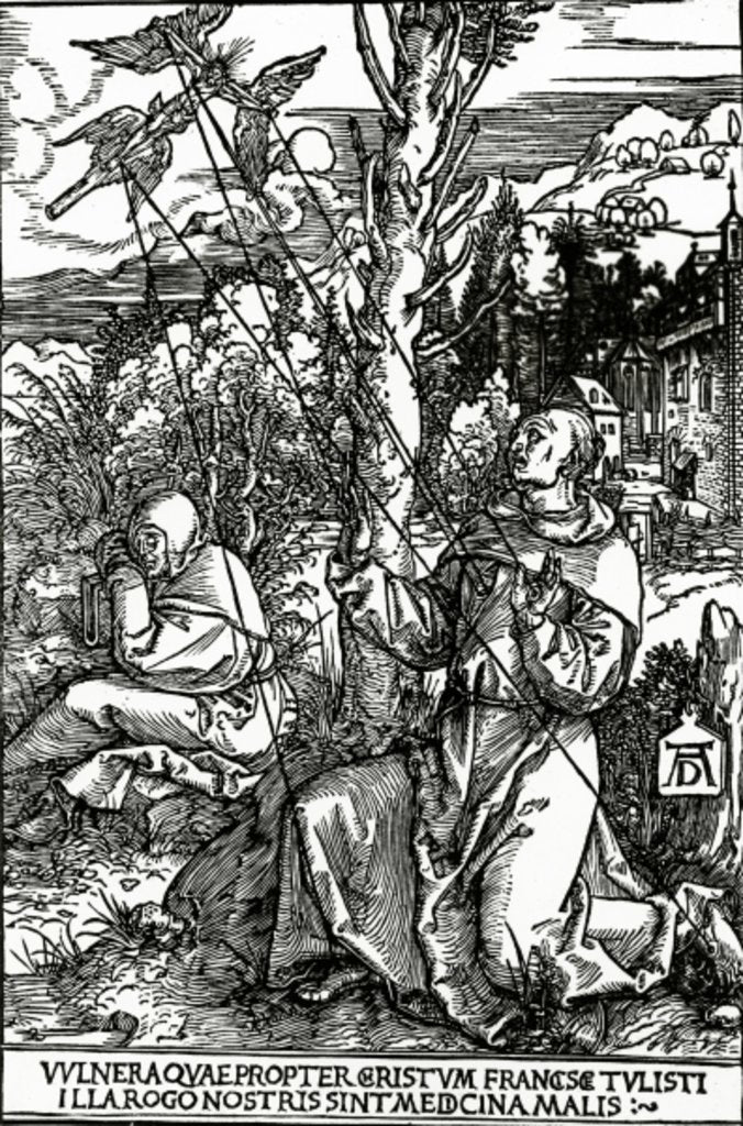 Detail of St. Francis receiving the Stigmata, c.1503-4 by Albrecht Dürer or Duerer