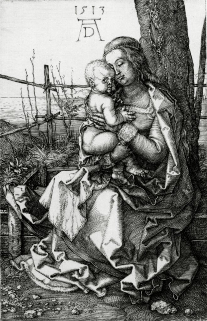 Detail of The Virgin and Child seated under a tree, 1513 by Albrecht Dürer or Duerer
