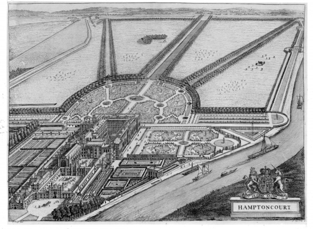 Detail of Hampton Court Palace, c.1714-16 by John Bowles