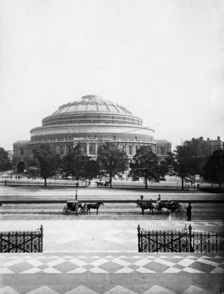 Detail of The Royal Albert Hall, London, c.1880's by English Photographer