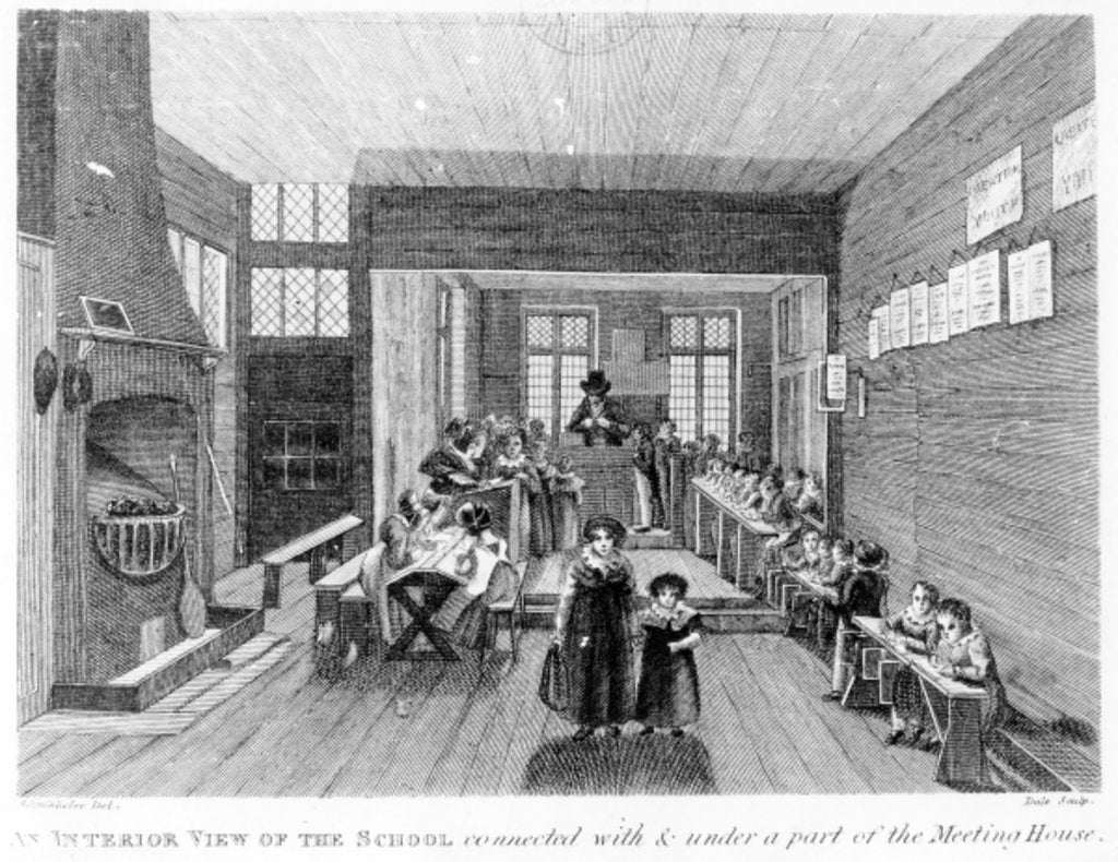 Detail of An Interior View of the School published by R. Wilkinson of 125 Fenchurch St., London, 1822 by English School