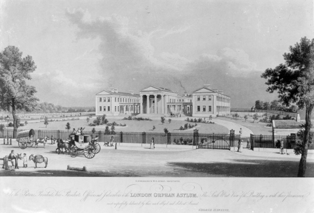 Detail of The London Orphan Asylum, c.1830 by George Hawkins