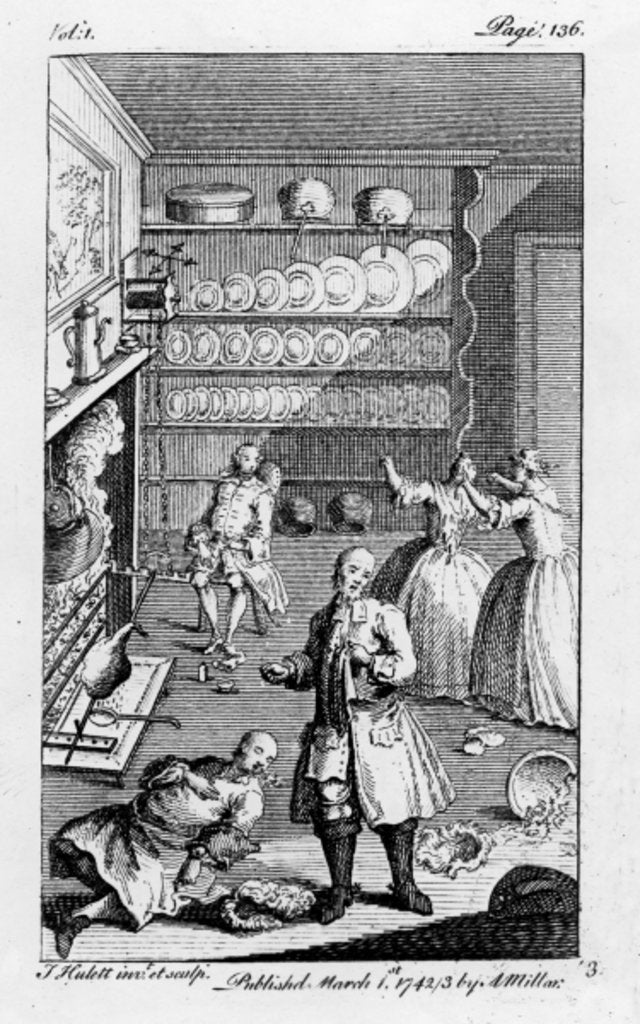 Detail of Illustration from 'The History of the Adventures of Joseph Andrews and of his friend Mr Abraham Adams' by Henry Fielding by English School