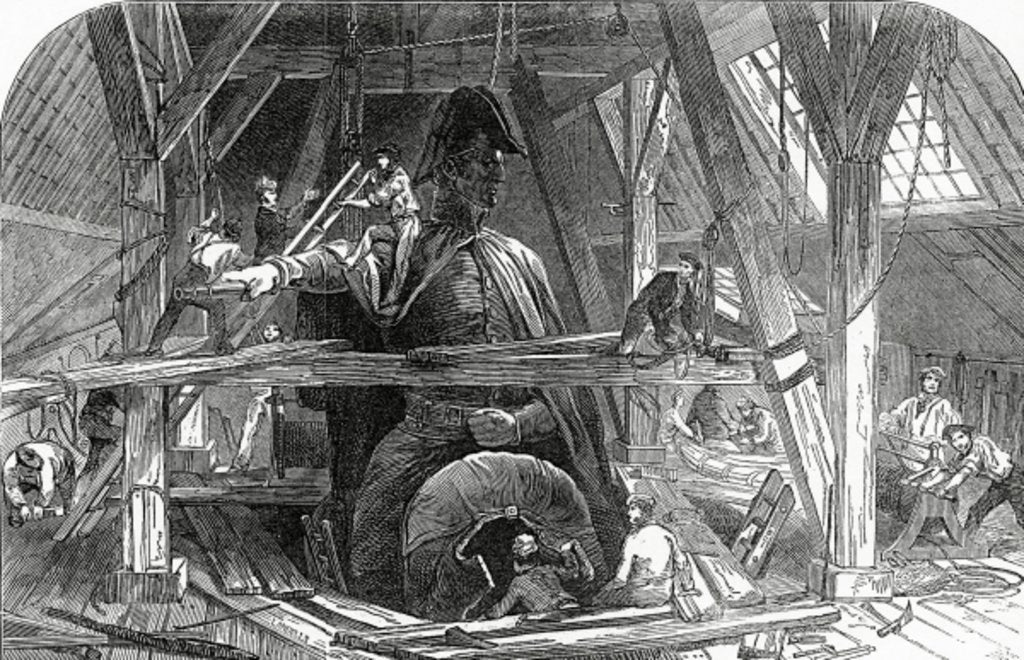 Detail of Mr Wyatt's Foundry by Ebenezer Landells