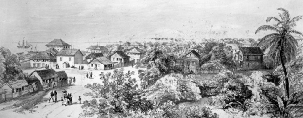 Detail of Freetown, Sierra Leone by English School