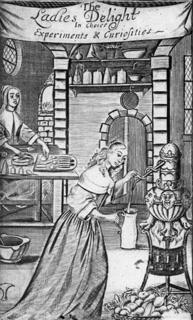 Detail of Illustration from 'The Ladies Delight in choice experiments & curiosities' by Hannah Woolley, 1672 by English School