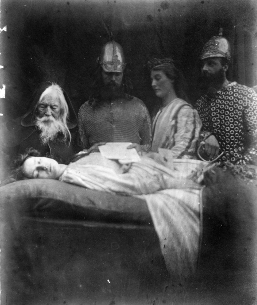 Detail of The Death of Elaine by Julia Margaret Cameron