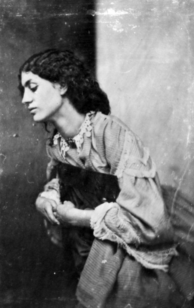 Detail of Jane Morris, posed by Dante Gabriel Rossetti, 1865 by John R. Parsons