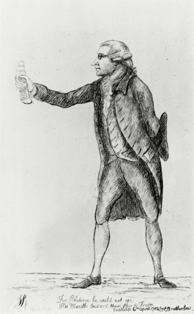 Detail of Edmund Burke, 1782 by Charles Bretherton