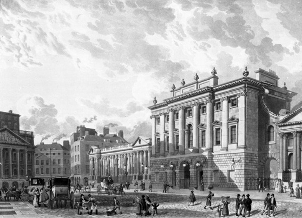 Detail of The Bank of England by Thomas Hosmer Shepherd