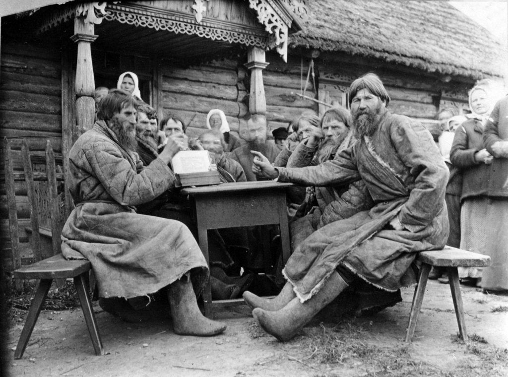 Detail of Meeting of Russian Peasant Elders in a Mirskoi Skhod by Russian Photographer