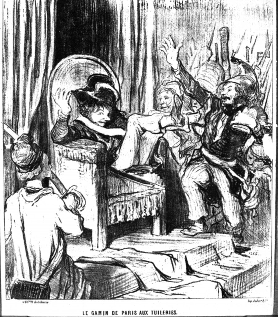 Detail of The Paris Urchin in the Tuileries by Honore Daumier