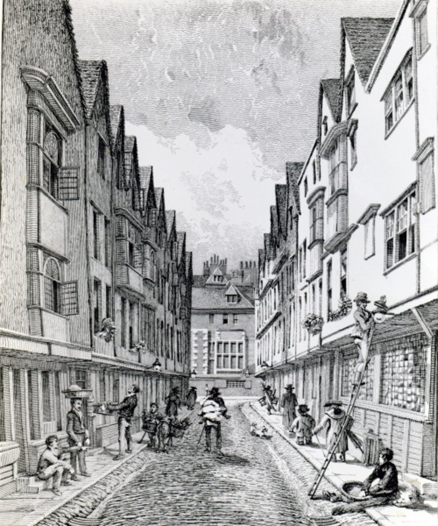 Detail of Winchester Street, London Wall, published 1814 by John Thomas Smith