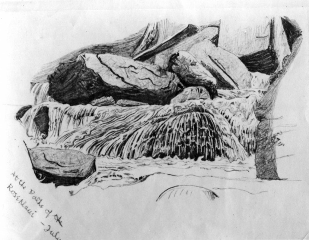 Detail of At the Baths of Rosenlaui- July, c.1867 by Gerard Manley Hopkins