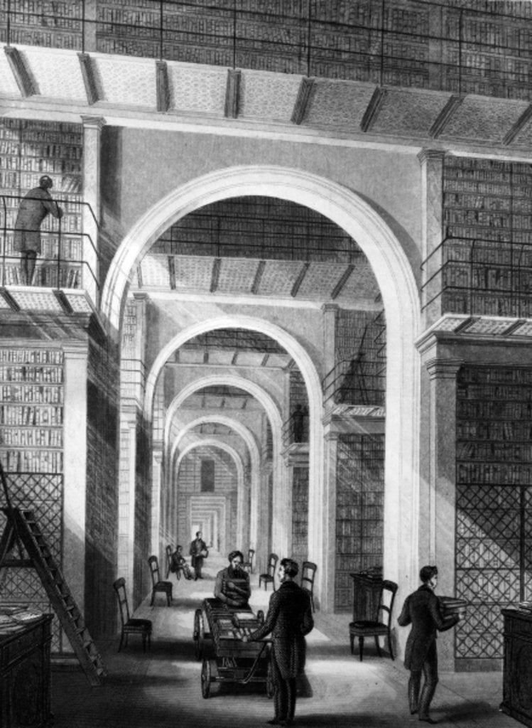 Detail of British Museum - Additional Library by Llewellyn Jewitt